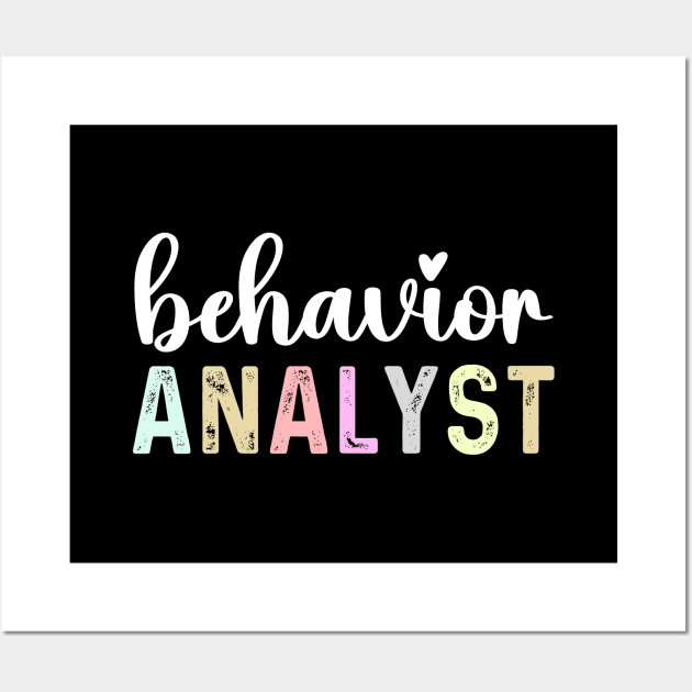 Behavior analyst cute future Christmas behavior analyst mom Wall Art by Printopedy